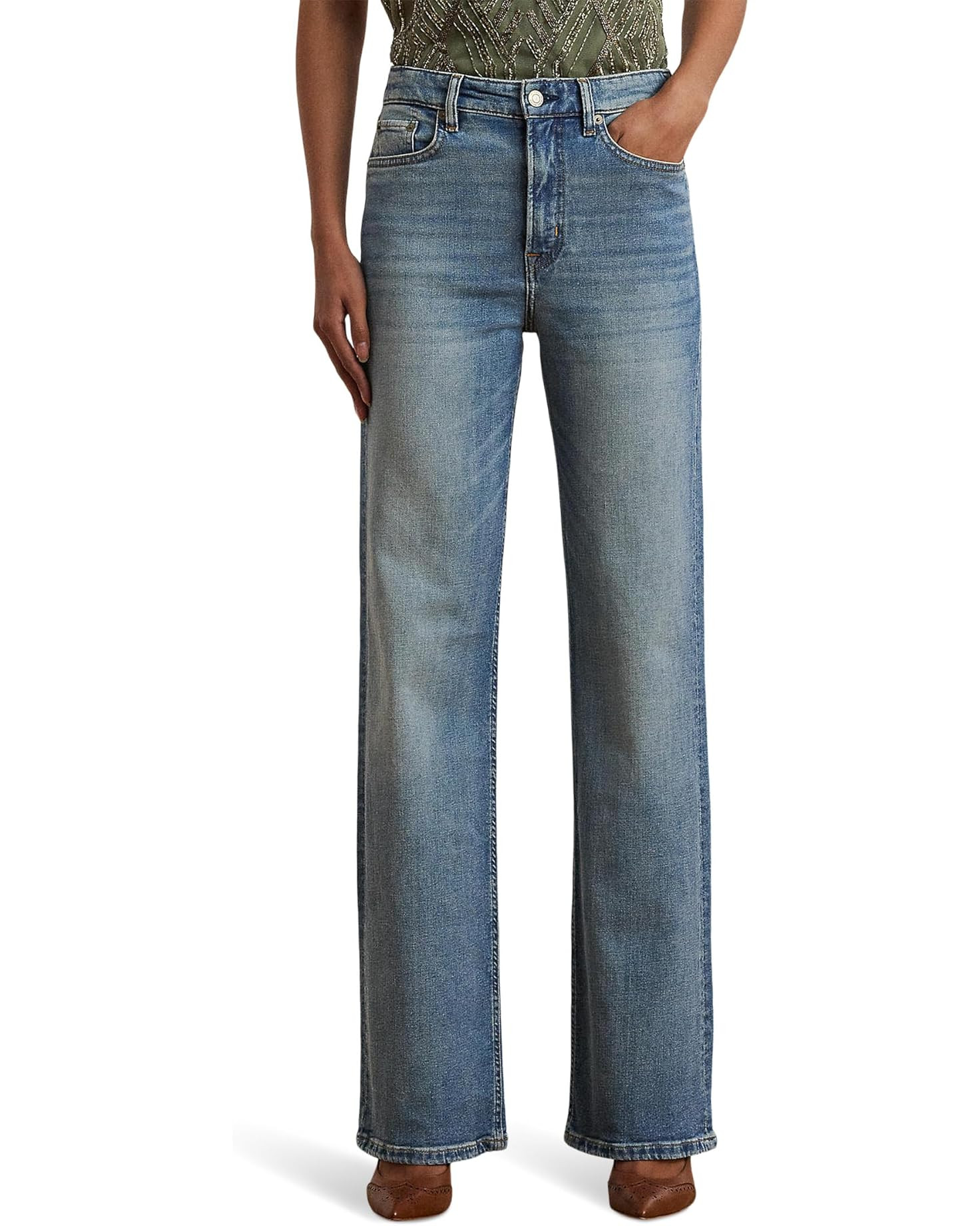 High-Rise Wide-Leg Jeans | Zappos
