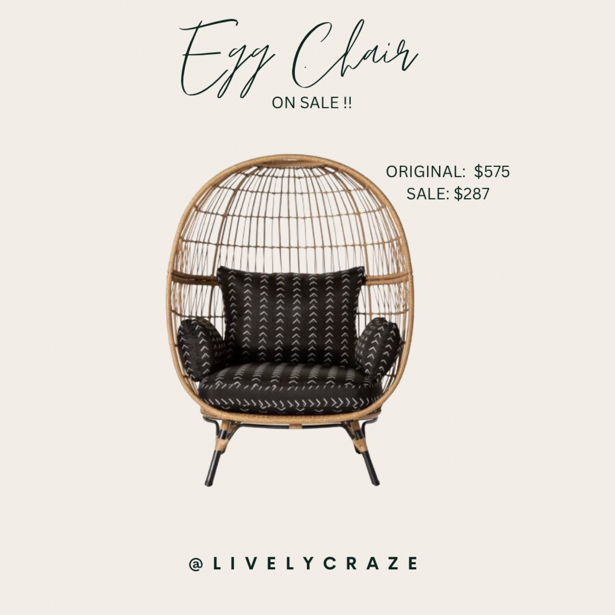 Target egg chair on sale !! 

#LTKFind #LTKhome