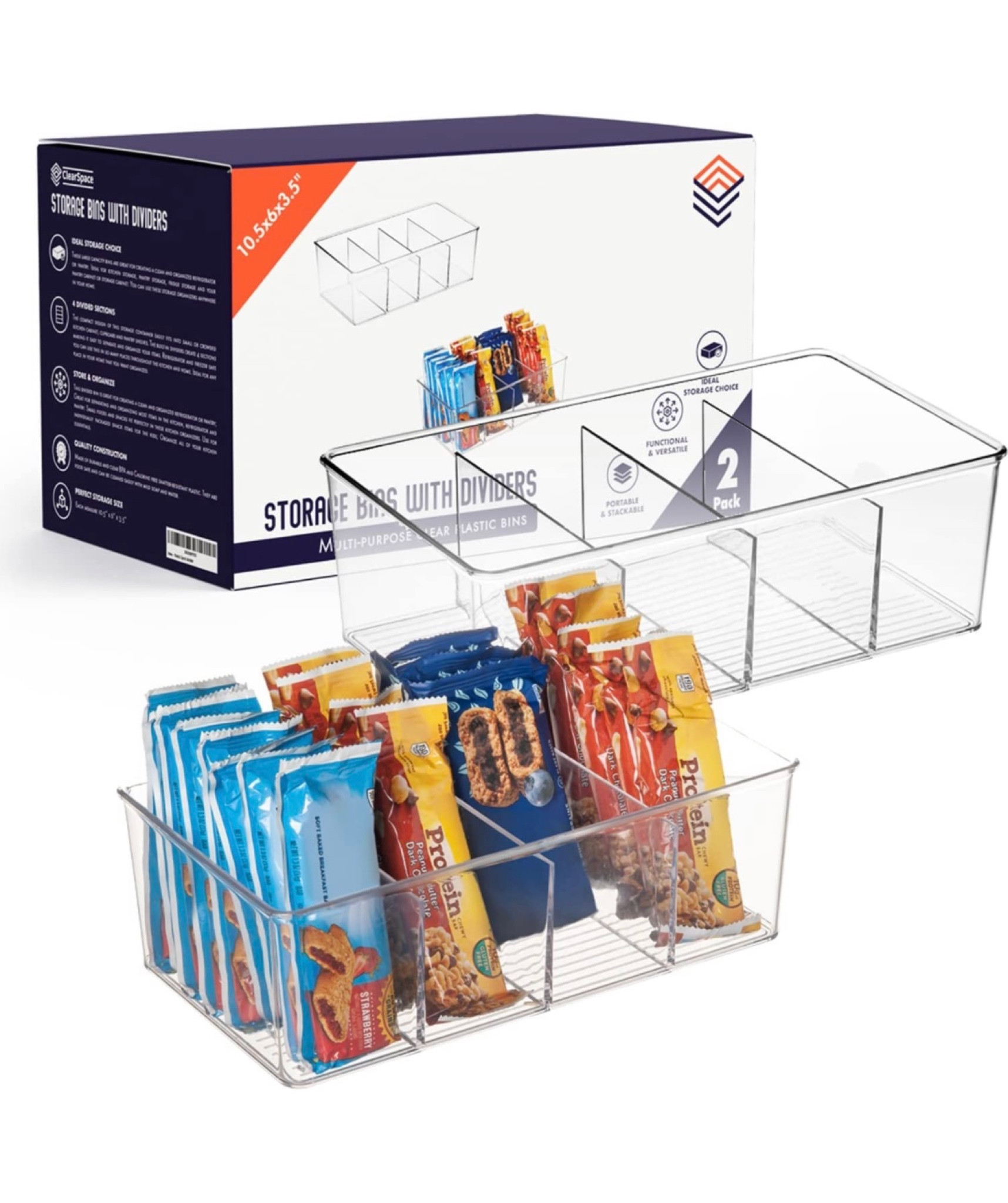 Get a clean and organized look in your pantry with these snack organizers! Perfect for any miscellaneous goodies you have in your pantry!🍿🍫 

#LTKfamily #LTKunder50 #LTKhome