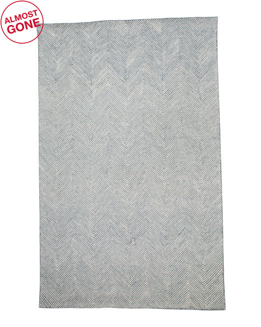 5x8 Wool Contemporary Herringbone Rug | TJ Maxx