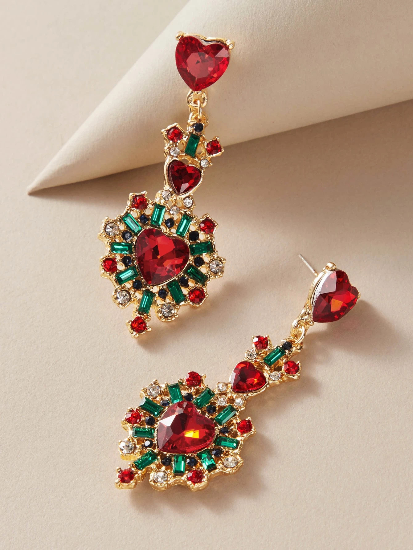 1pair Gemstone Heart Drop Earrings
   SKU: swear03191216472      
          (1631 Reviews)
      ... | SHEIN
