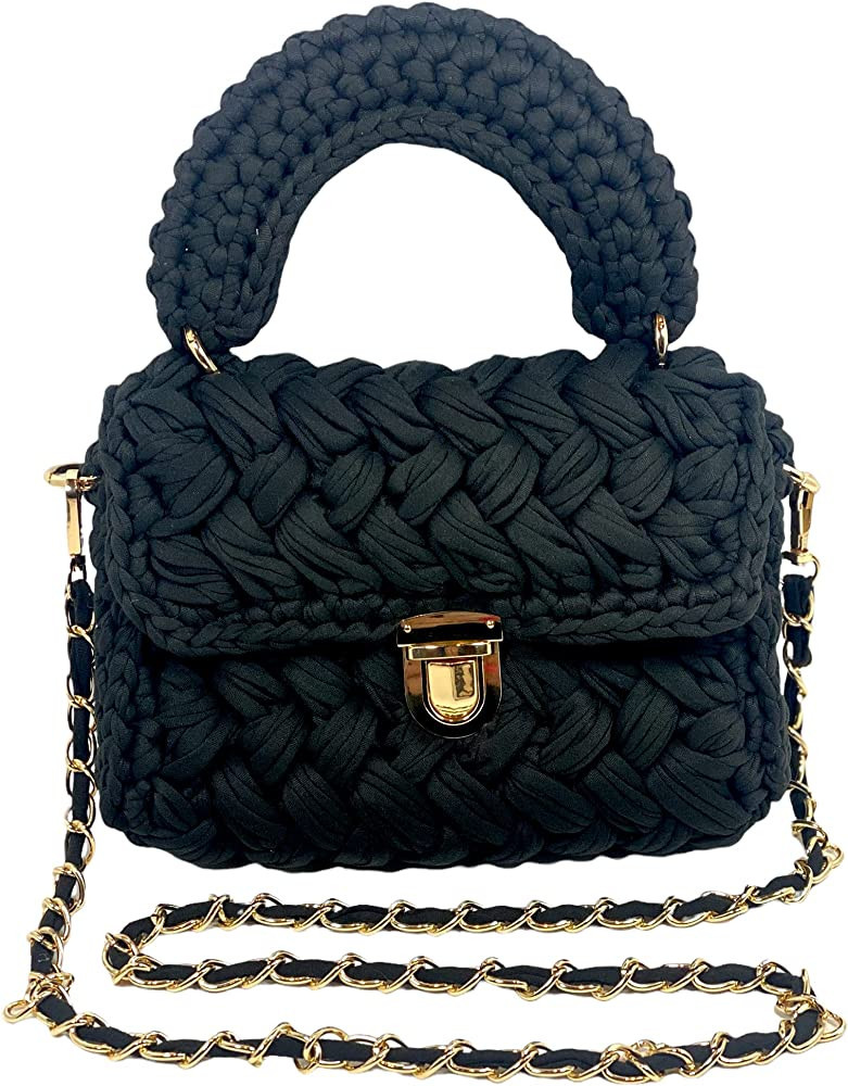 Trendy Summer Woven Crossbody Bag for Women- Handmade to wear as Clutch, Top Handle, or Shoulder ... | Amazon (US)