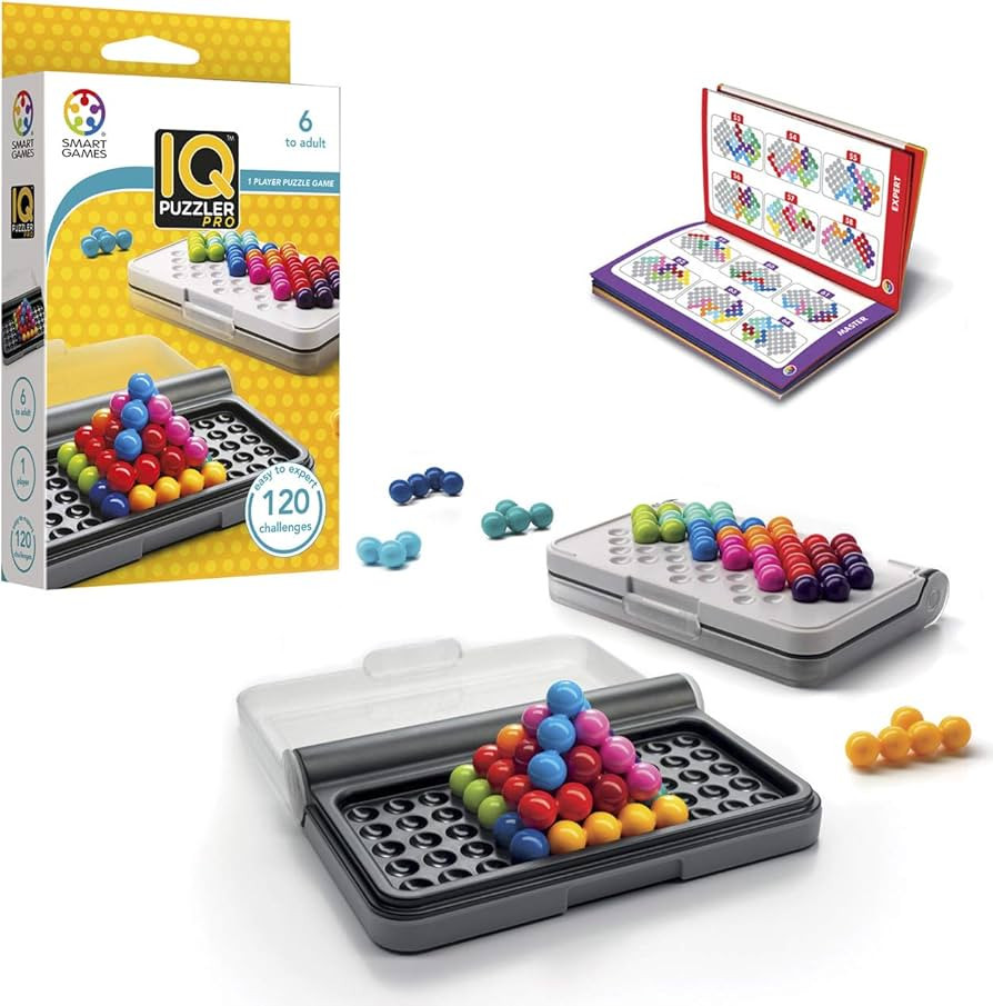 SmartGames IQ Puzzler Pro, a Travel Game for Kids and Adults, a Cognitive Skill-Building Brain Ga... | Amazon (US)