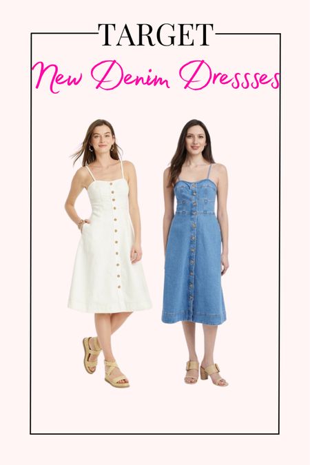Target new denim dresses! Summer dress 

#LTKStyleTip #LTKFindsUnder100
