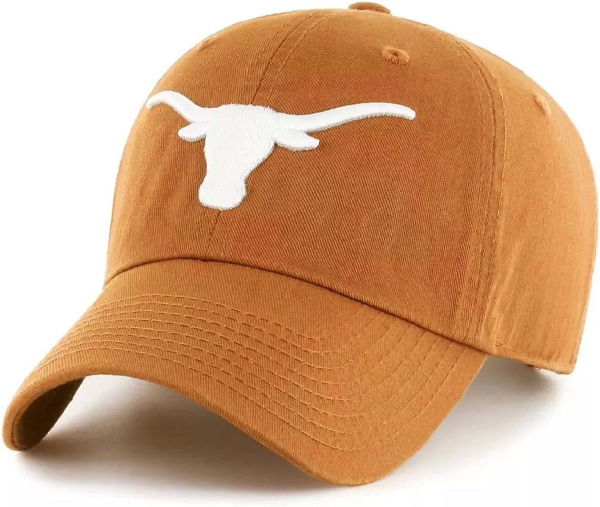 Officially Licensed Texas University Clean Up Hat Classic Relaxed Fit Adjustable Team Logo Embroi... | Amazon (US)