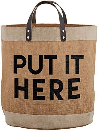 Creative Brands 47th & Main Tote Beach Bag, 14 x 14-inches, Put It Here | Amazon (US)