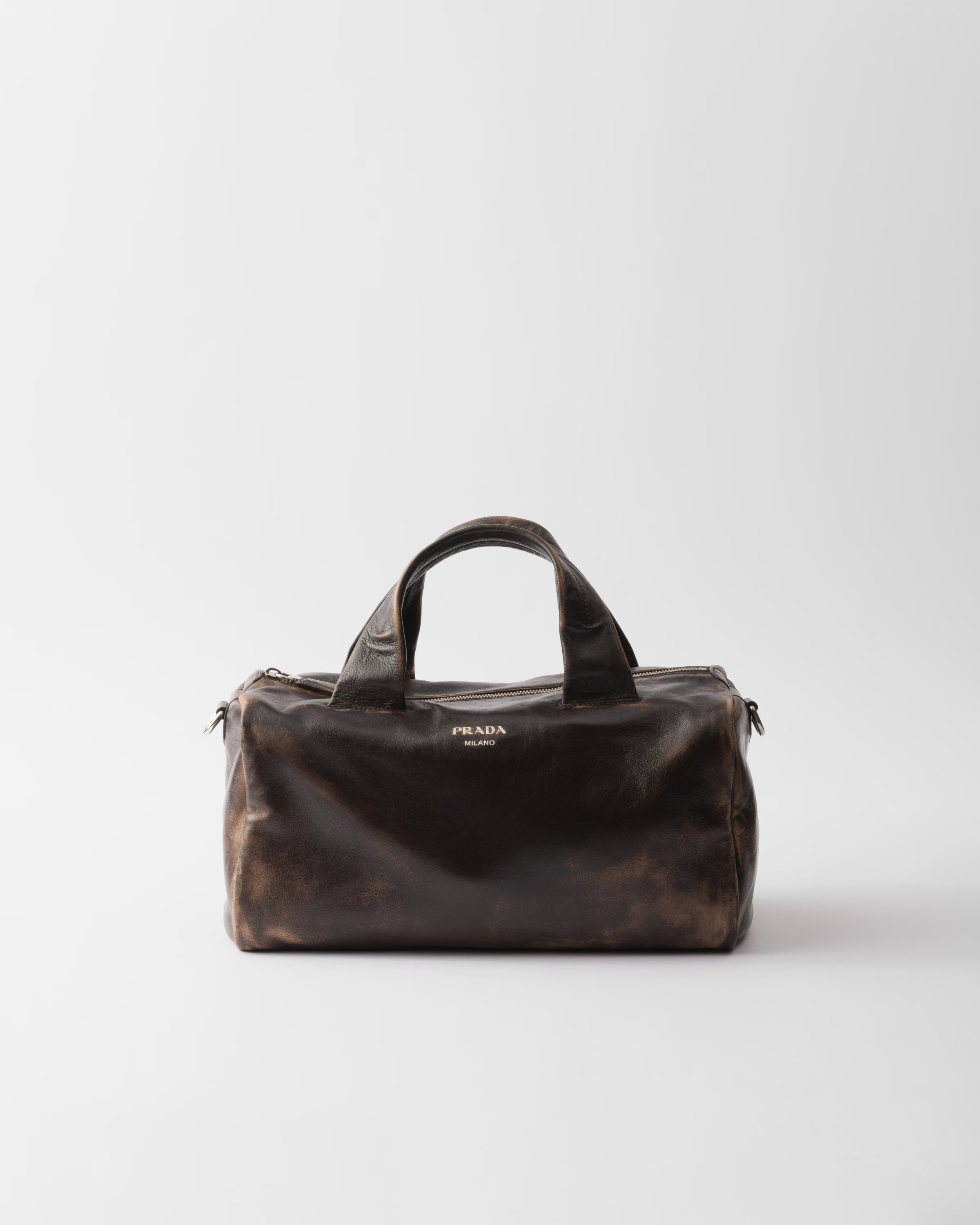 Small nappa leather duffle bag | Prada US