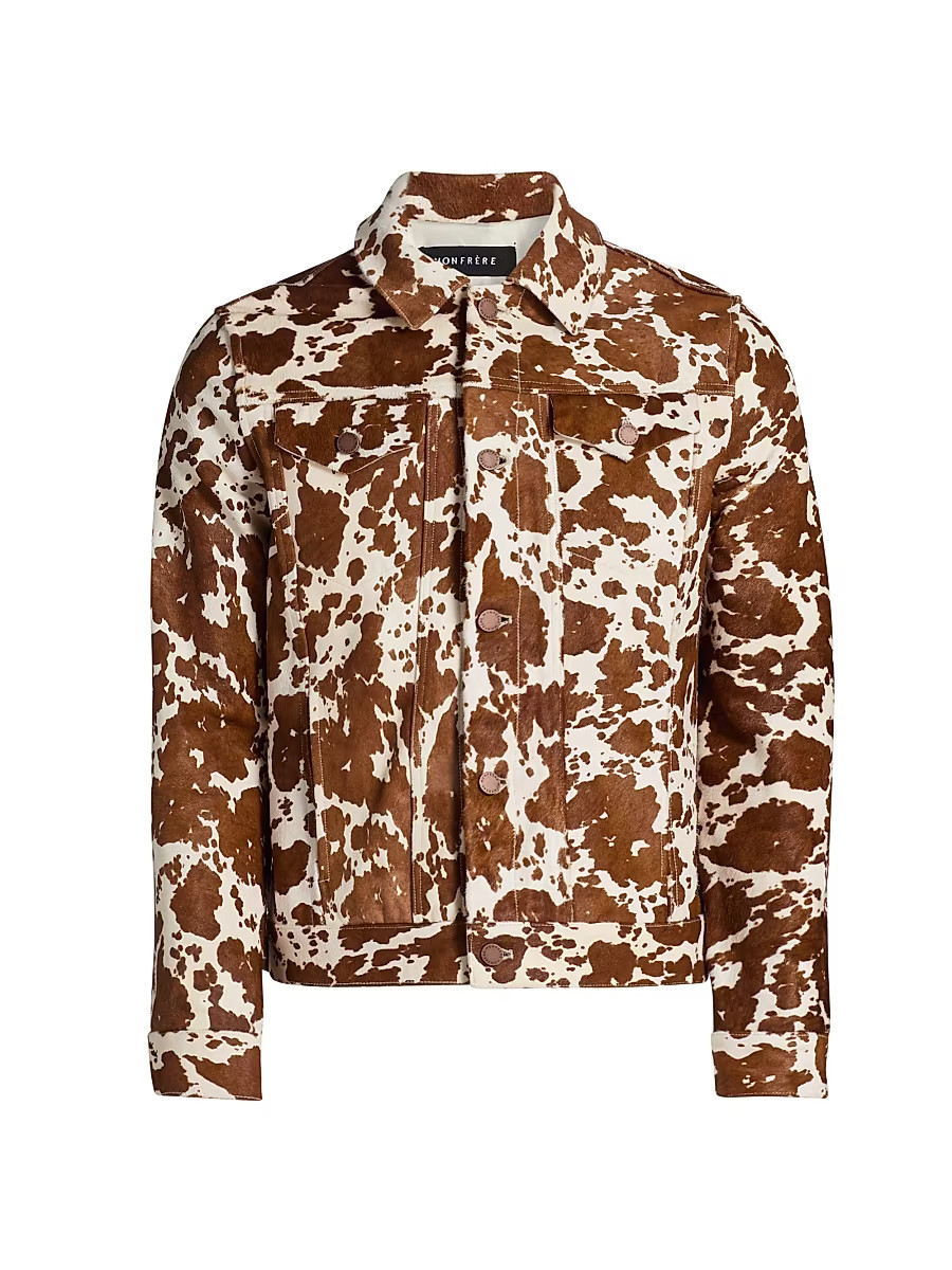 Men's Dean Cowhide Leather Jacket - Cowhide - Size Large | Saks Fifth Avenue