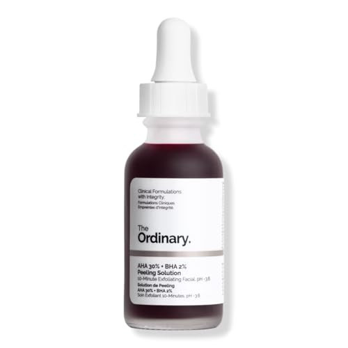 The Ordinary AHA 30% + BHA 2% Peeling Solution - 0.5 fl oz / 15 mL, red | Amazon (US)
