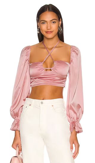 Skyler Long Sleeve Top in Light Pink | Revolve Clothing (Global)