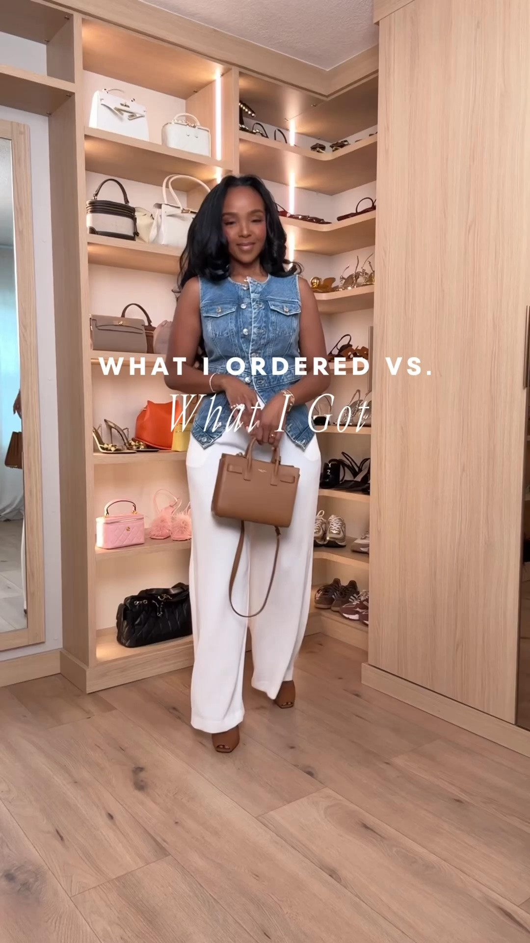 Hi Babes! 🤍👖

Denim and white is a combo that never misses! This structured denim vest paired with flowy white pants is effortlessly chic and perfect for when you want to look polished without trying too hard.

✨ Fit Details:
• True to size
• Wearing a size Small
• Structured denim vest with a flattering tailored fit
• High-waisted wide-leg pants
• Comfortable and easy to wear all day

🤍 Where to Wear:
• Brunch with the girls
• Office to happy hour
• Lunch dates
• Shopping
• Casual dinner

✨ Style Tip:
Pair it with nude heels, a classic brown handbag, and gold jewelry for an elevated everyday look.

Everything is linked below!

xx, Kira | IG: KirasFashionFinds

Measurements:
Kira: 5'4" | Size Small | 140 lbs