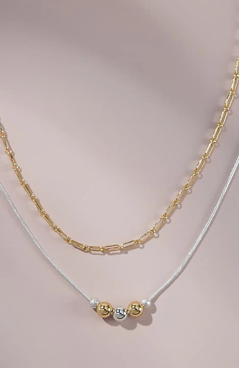 Delicate Mixed-Metals Necklace | J. Jill