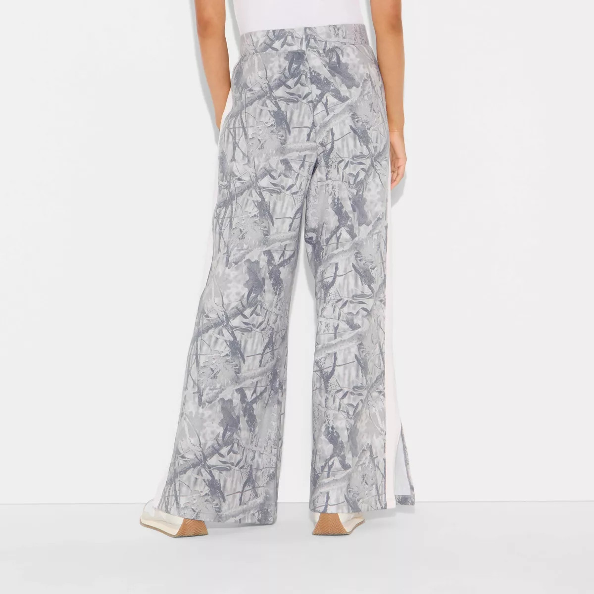 Women's Camo Graphic Pull-On Pants - Gray | Target
