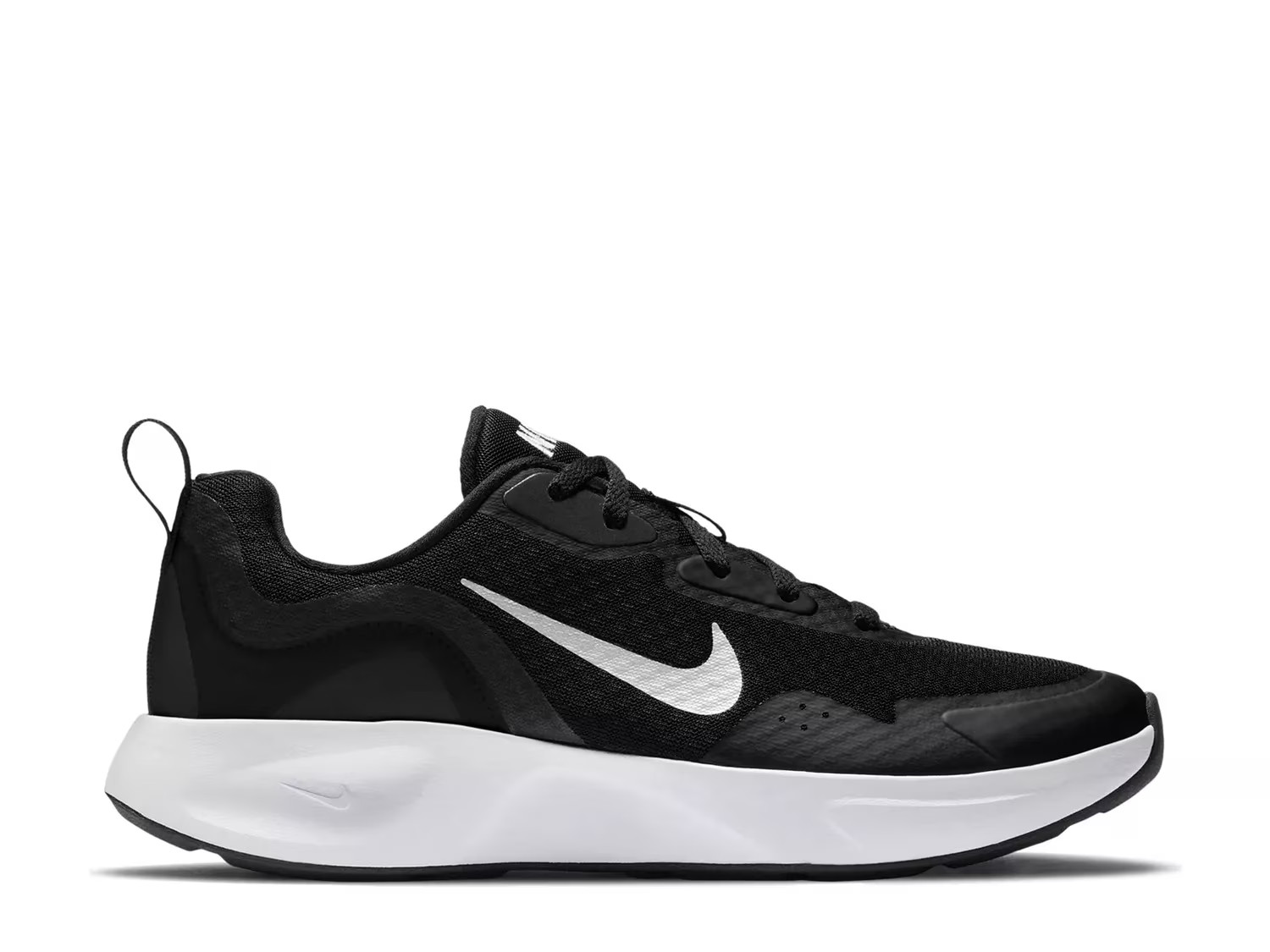 Nike Wearallday Sneaker - Women's - Black/White - Size 9 - Cross Training | DSW