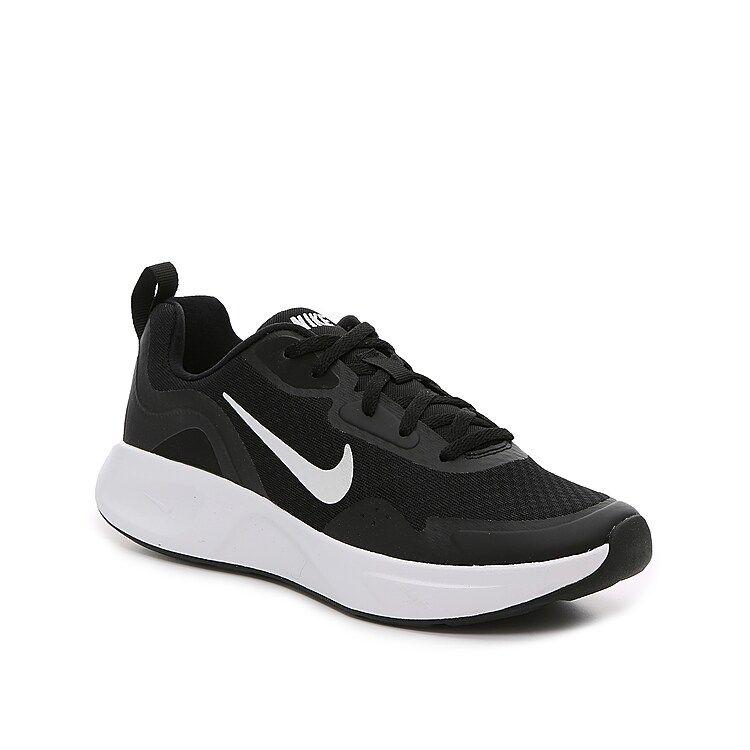 Nike Wearallday Sneaker - Women's - Black/White - Size 9 - Cross Training | DSW