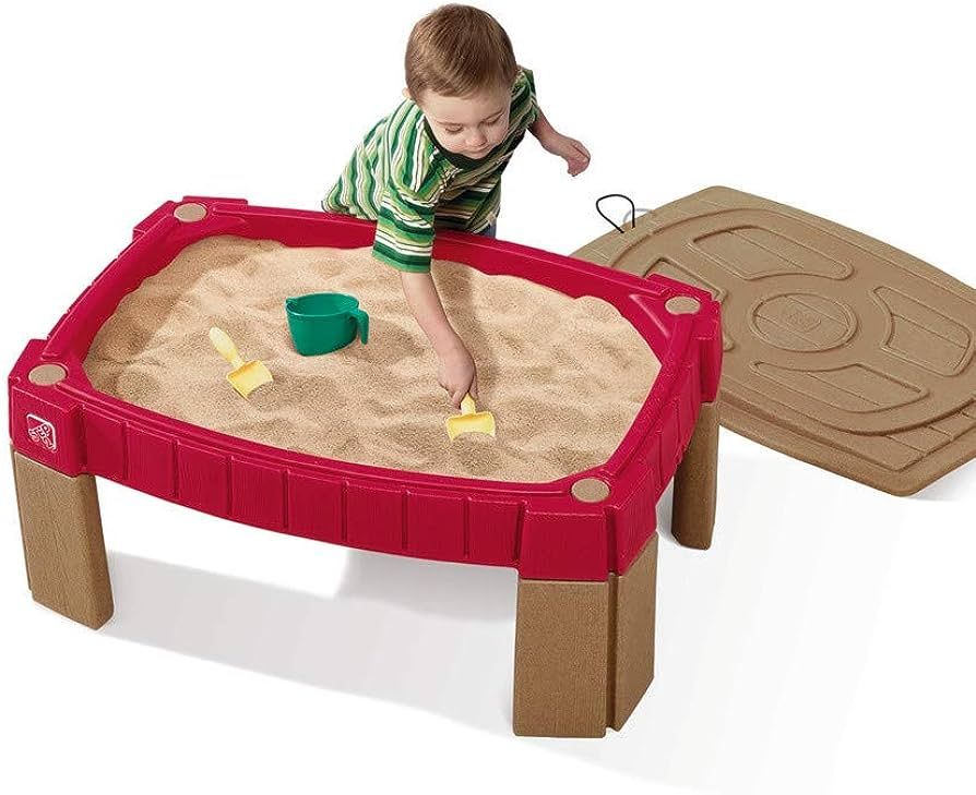 Step2 Naturally Playful Sand Table, Kids Sand Activity Sensory Table, 5 Piece Accessory Kit, Todd... | Amazon (US)