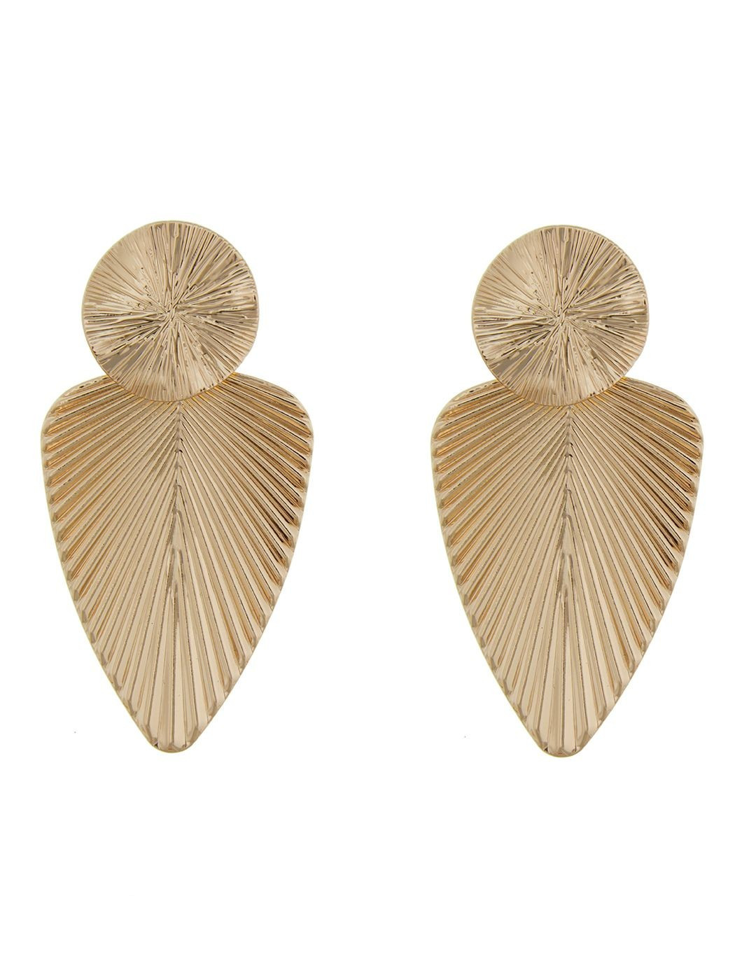 Palm Leaf Drop Earrings | Eloquii