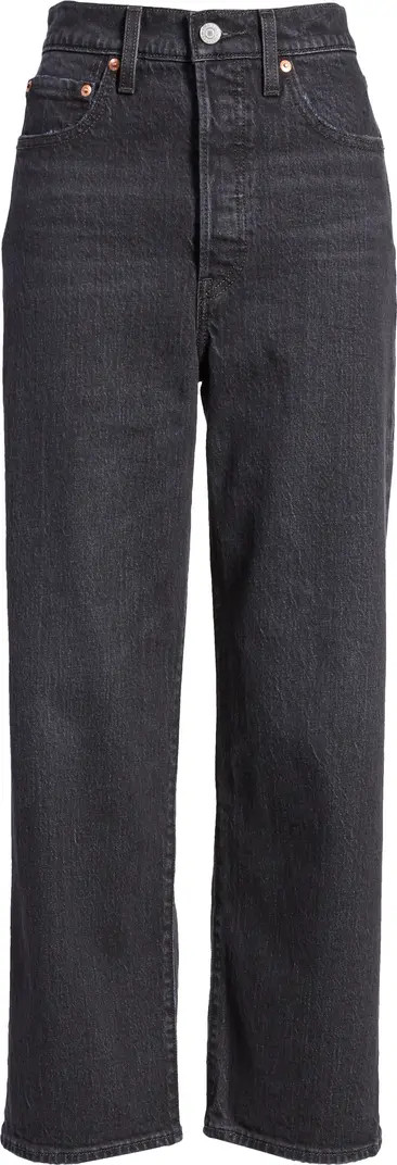 Ribcage High Waist Ankle Straight Leg Jeans | Nordstrom