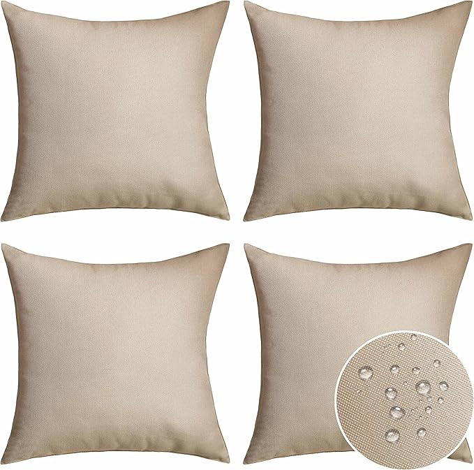 Home Brilliant Pillow Shams Outdoor Pillows Covers Linen Decorative Throw Pillow Cover, 20x20 inc... | Amazon (US)