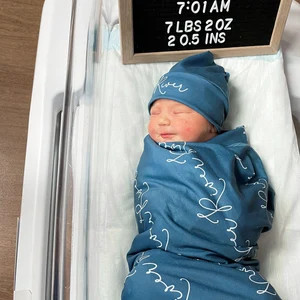 Sage Green Baby Name Swaddle Blanket Set / Newborn Beanie | Etsy | Etsy (US)