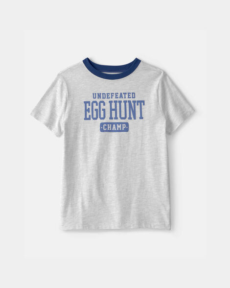 Grey - Kid Easter Egg Hunt Graphic Tee - Grey, Selected | Carter's Inc
