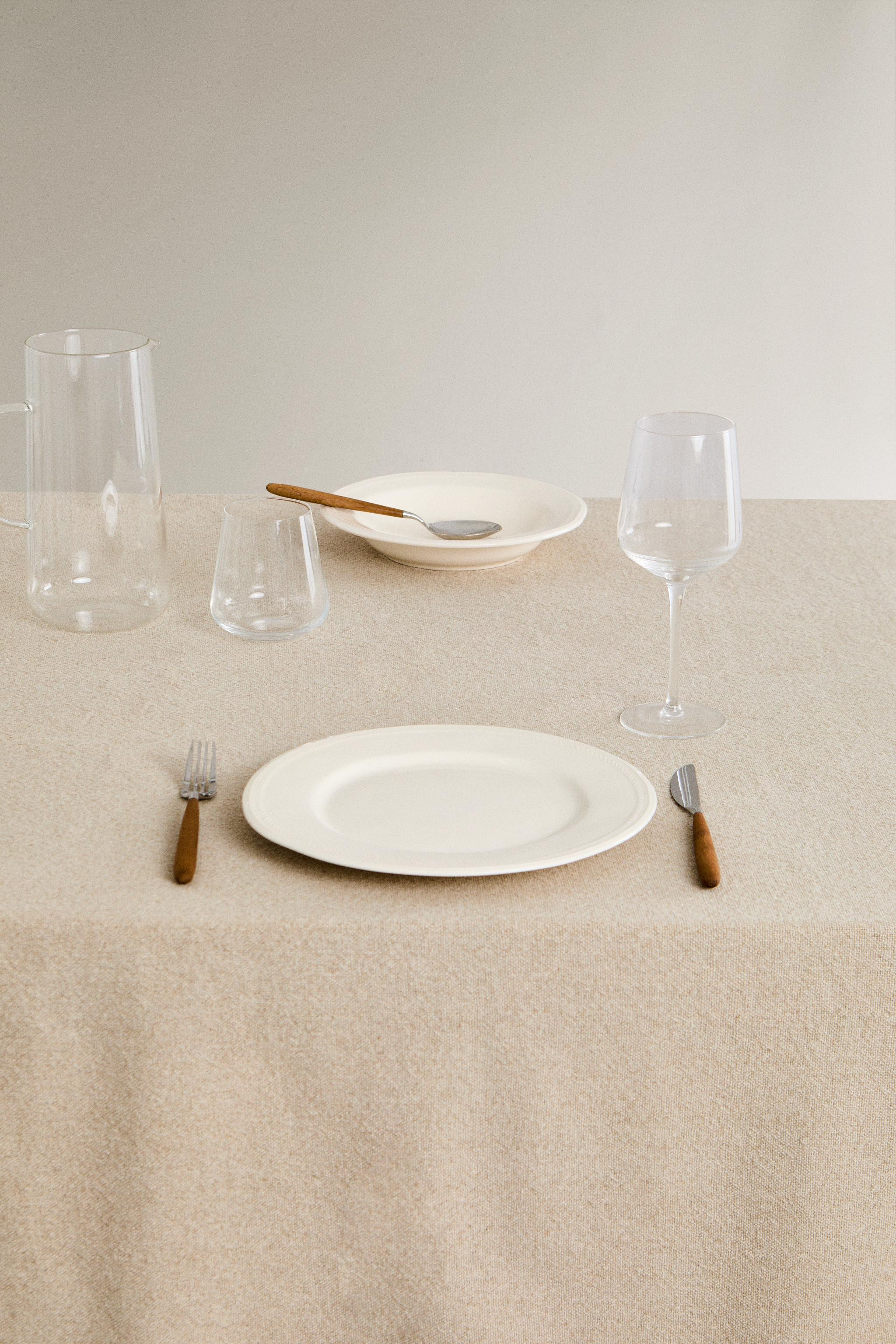 RUSTIC LINEN TABLECLOTH | Zara US