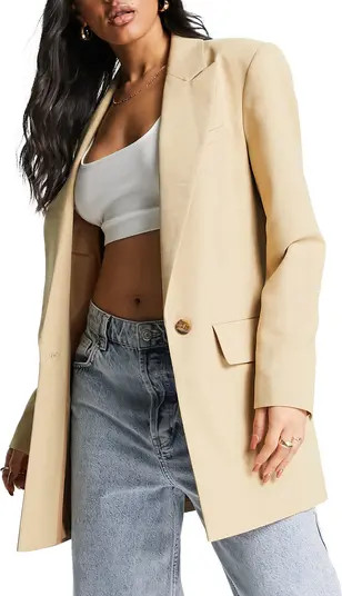 ASOS DESIGN Longline Blazer | Nordstrom | Nordstrom