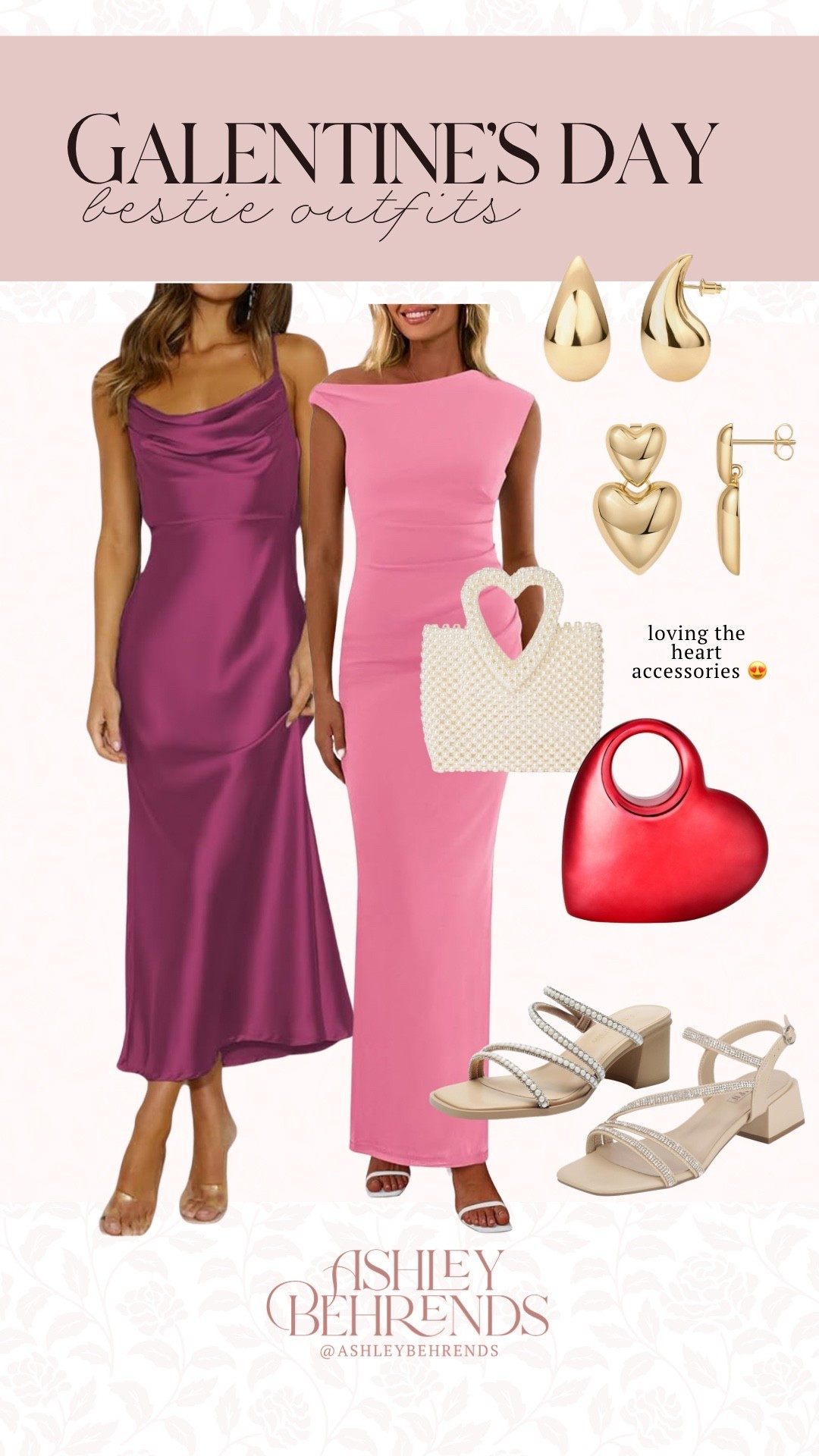 Bestie and I have had some of the cutest dresses for Galentine’s day in the last, but these are a couple of my absolute favorites. The color of this deeper fuschia is even more gorgeous in person a the fit of the Barbie pink dress is so plus size friendly. I have been loving all the adorable heart purses and earrings lately. 
Plus size friendly Valentine’s Day outfit, Galentine’s day outfit inspo 

#LTKValentine #LTKSeasonal #LTKPlusSize