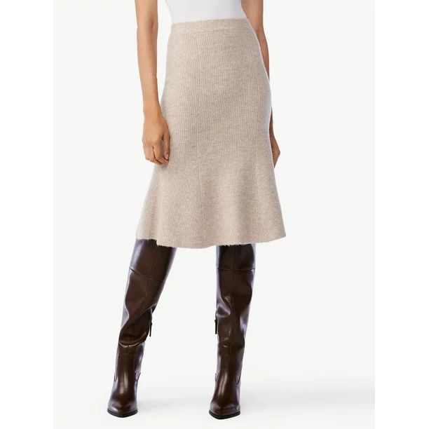 Scoop Women's Knit Midi Skirt - Walmart.com | Walmart (US)