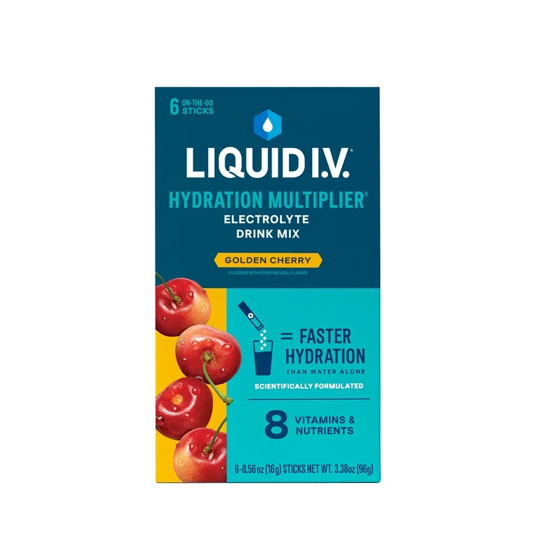 Liquid I.V.® Golden Cherry Hydration Multiplier® Powdered Electrolyte Drink Mix, 6 Count Packet... | Walmart (US)