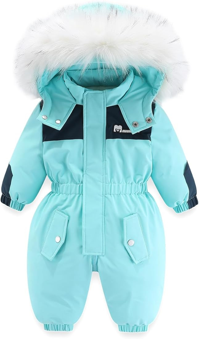 Mokitoni Baby Boy Winter Snowsuit Toddler Jacket Outfits Infant Girl Snow Suits Clothes | Amazon (US)