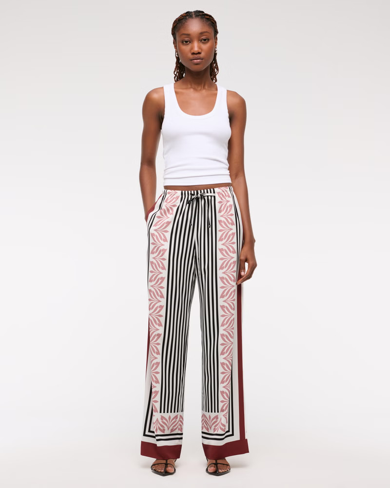 Drapey Wide Leg Pull-On Pant | Abercrombie & Fitch (US)