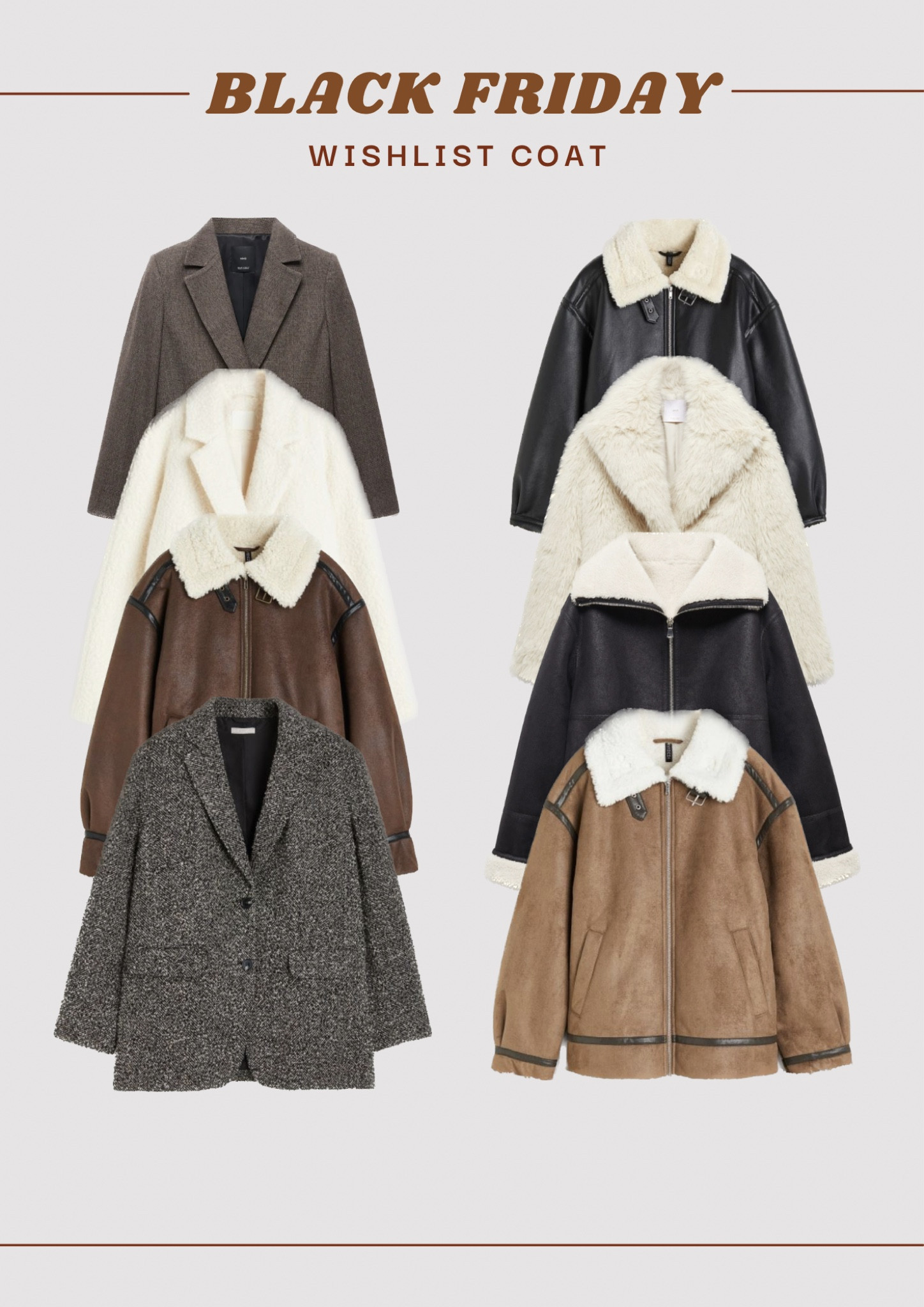 BLACK FRIDAY COATS 
Manteaux en réduction pour le black friday 

#LTKCyberWeek #LTKstyletip #LTKCyberSaleFR