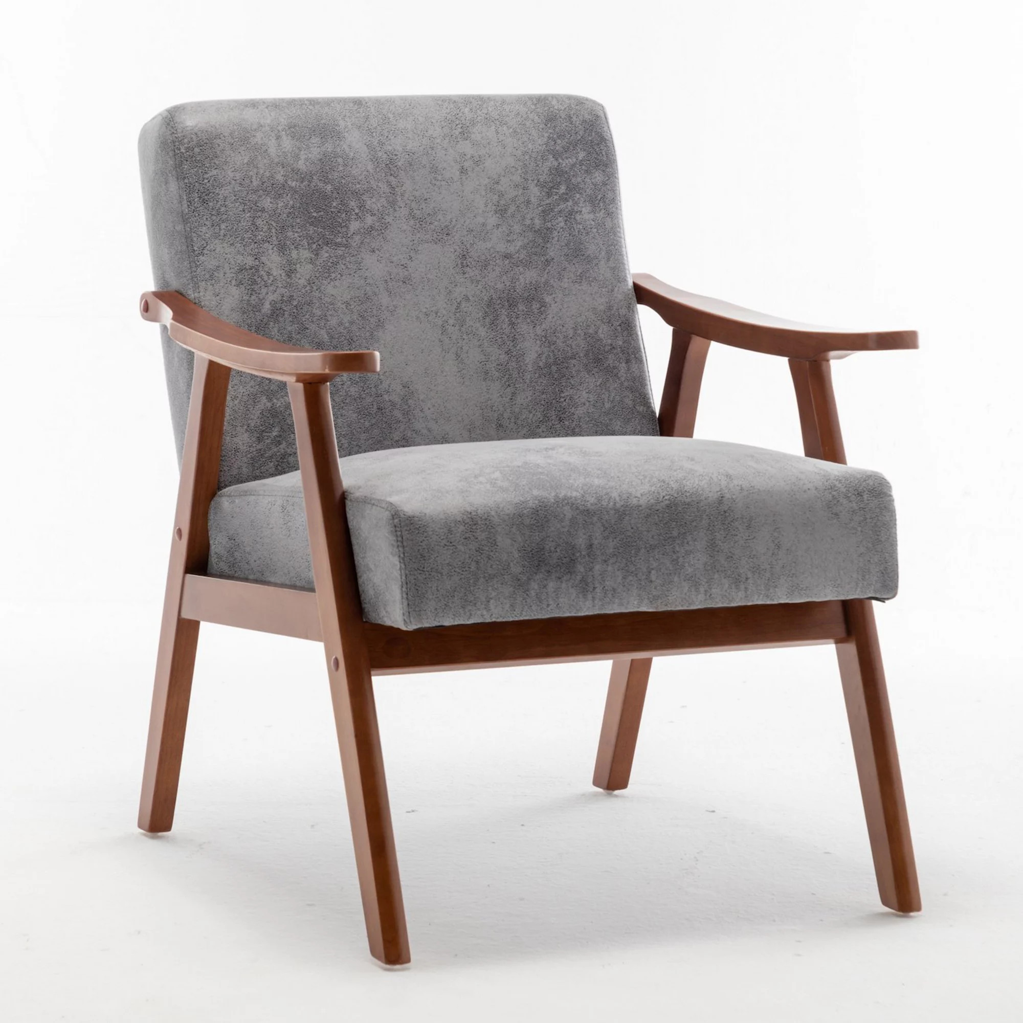 Upholstered Arm Accent Chair with Solid Wood Frame | Kohl's