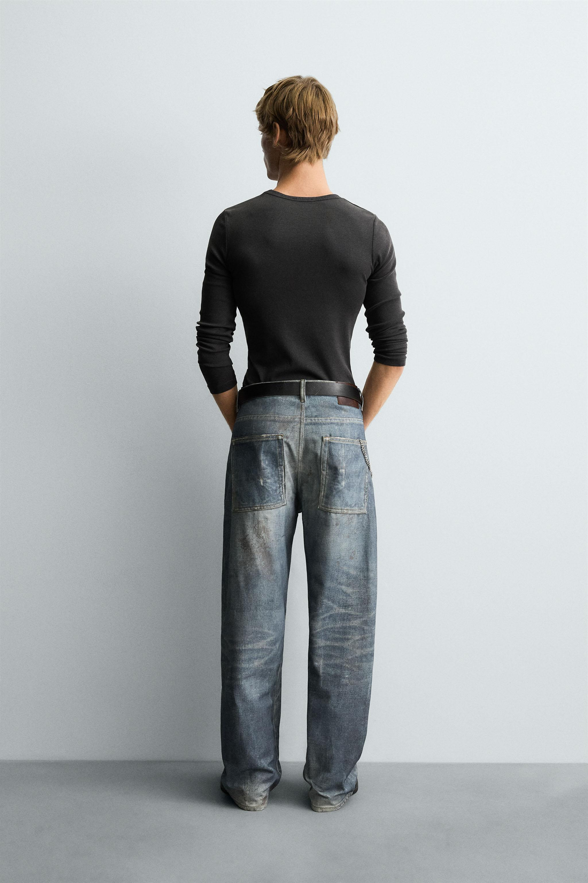 PRINTED BAGGY FIT JEANS | Zara US