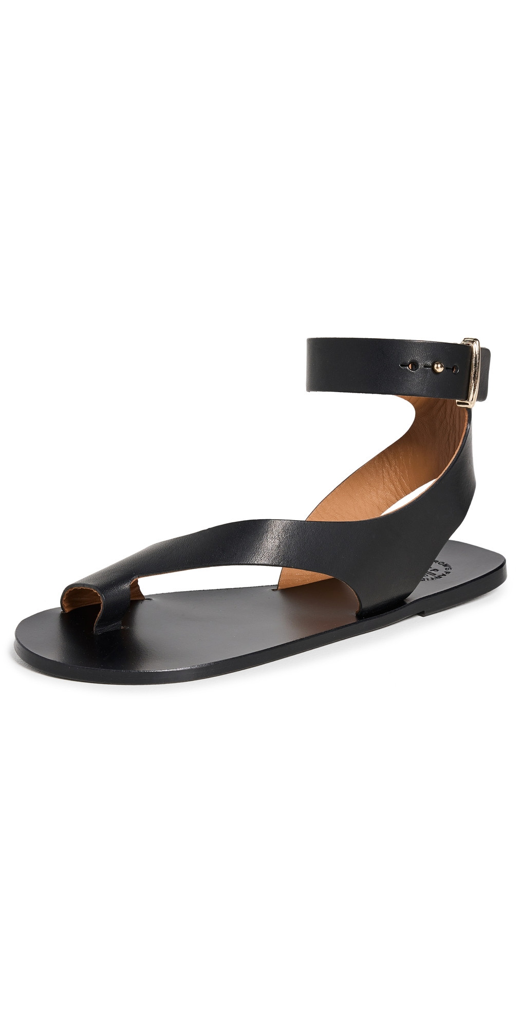 Aquara Black Vacchetta Sandals | Shopbop