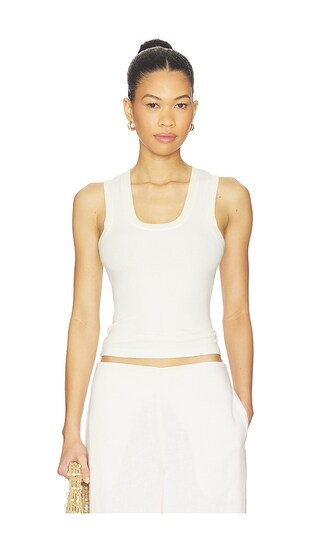 Free People Longer Days Tank in White. - size L | Revolve Clothing (Global)