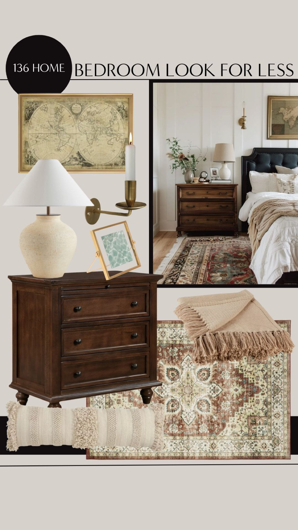 Bedroom Look for Less #bedroom #bedroomdecor #homedecor #moodboard #interiordesign

#LTKfindsunder100 #LTKhome #LTKstyletip