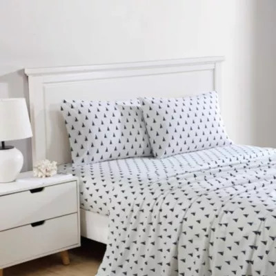 Nautica Windtale Boat Cotton Sheet Set, Blue, Twin | Belk