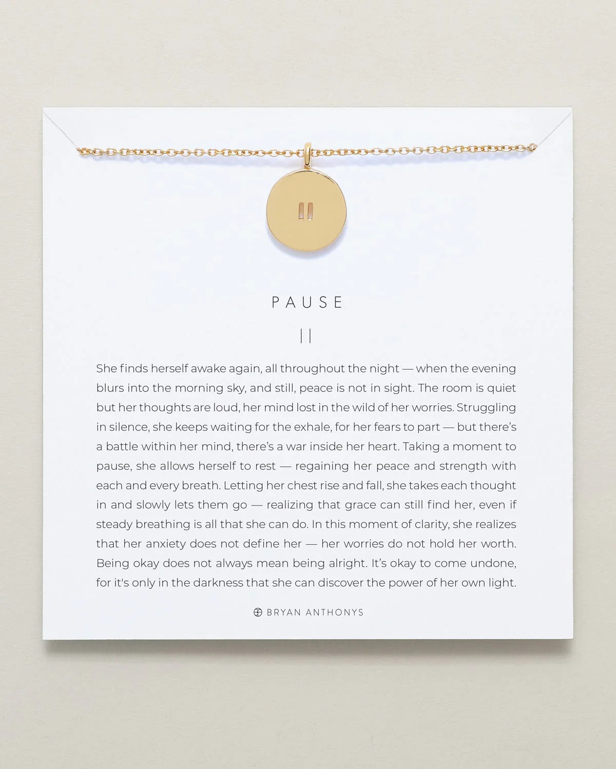 Pause Necklace | Bryan Anthonys
