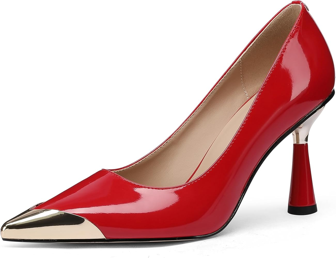 LingxiaUne Pumps for Women Pointed Toe Stiletto High Heels Ideal for Business Office Dress Weddin... | Amazon (US)