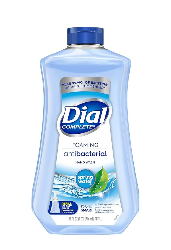 Dial Complete Antibacterial Foaming Hand Soap Refill, Spring Water, 32 fl oz | Amazon (US)