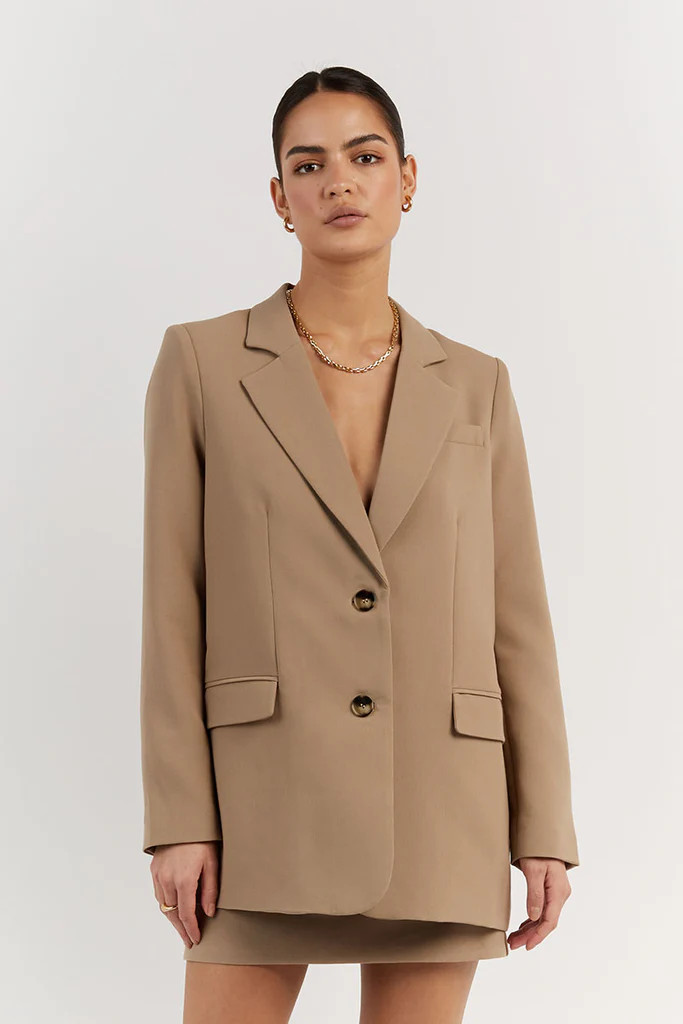 ROWAN MOCHA SIGNATURE BLAZER | DISSH