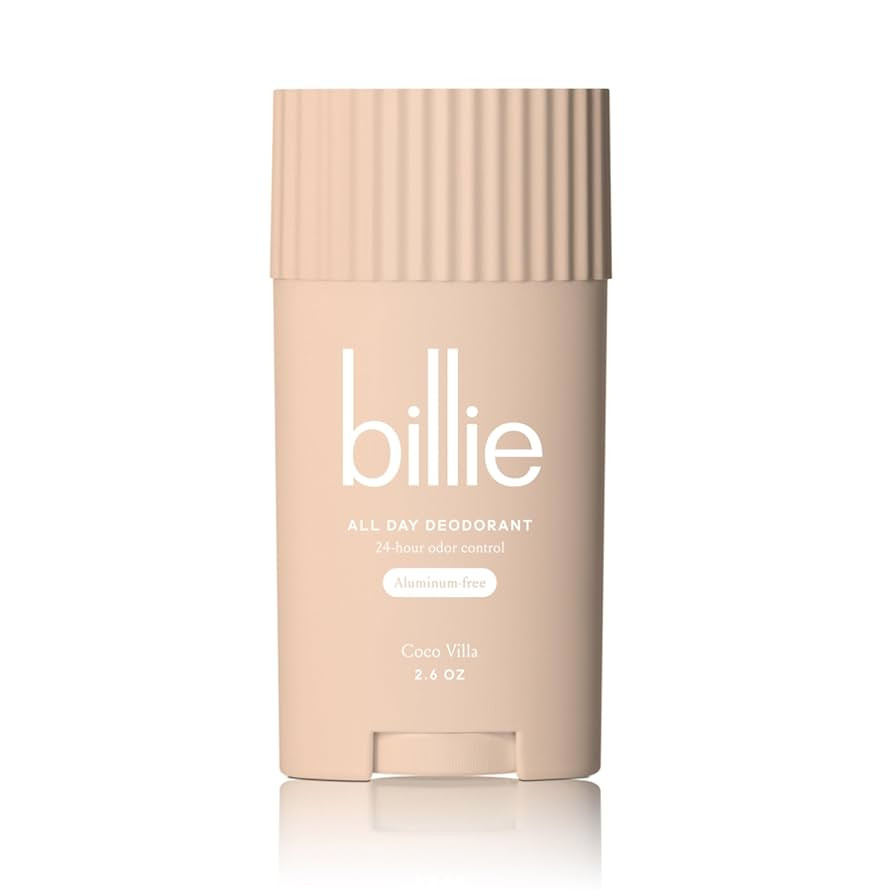 Billie All Day Deodorant, 24-hour Odor Protection, Aluminum-Free, Coco Villa, 2.6oz | Amazon (US)
