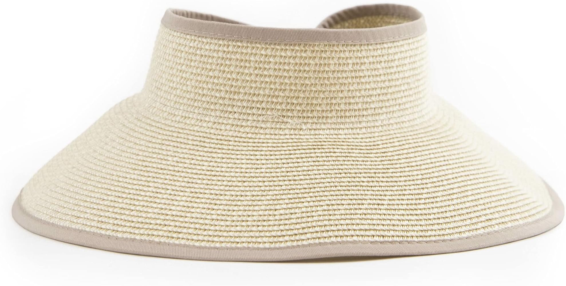 San Diego Hat Co. Women's One Size Ultrabraid Visor with Ribbon Binding, and Sweatband | Amazon (US)