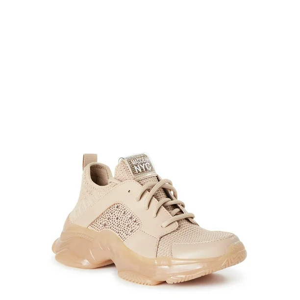 Madden NYC Women's Rhinestone Athletic Sneakers - Walmart.com | Walmart (US)