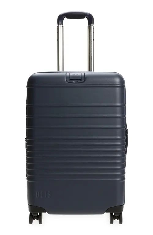 Béis 21-Inch Rolling Spinner Suitcase in Navy at Nordstrom | Nordstrom