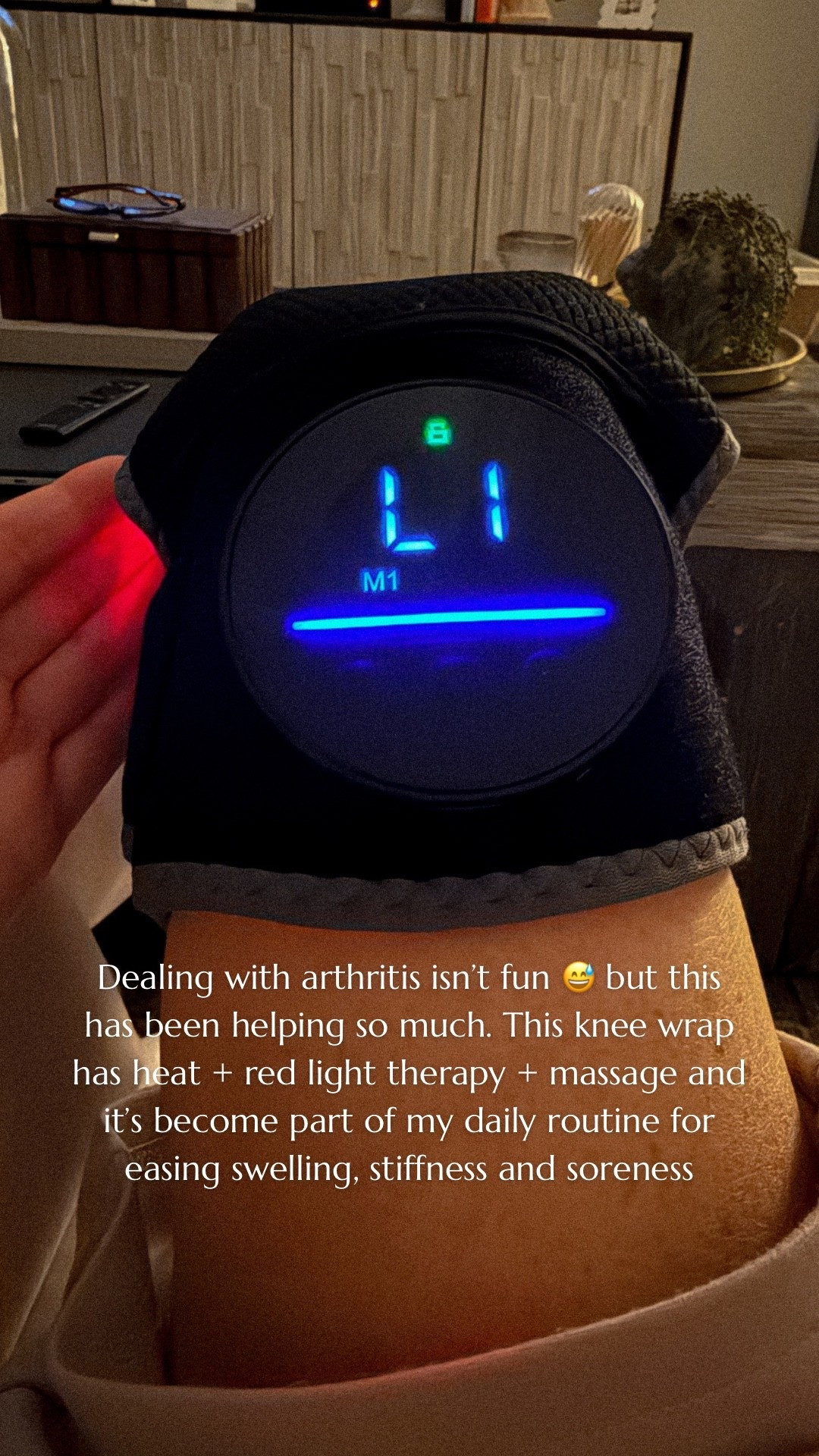 If you struggle with arthritis or knee pain, this is SO worth it 👀 Heat + red light therapy + massage all in one—super soothing and easy to use at home. Linked it for you!

Amie Pagan, self care, arthritis relief, joint pain relief, red light therapy 

#LTKSaleAlert #LTKselfcare #LTKActive
