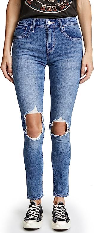 Women's 721 High Rise Distressed Skinny Jeans | Amazon (US)