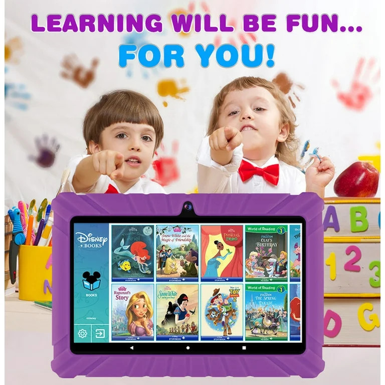 Contixo 7" Android Kids Tablet 32GB, Includes 50+ Disney Storybooks & Stickers, Kid-Proof Case, (... | Walmart (US)